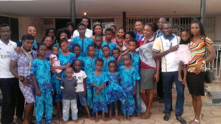 Children and caregivers of King's Heritage Missionary Home together